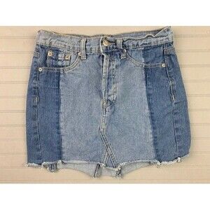 Forever 21 Size XS Womens Skirt Denim Jean Mini Cotton Light Wash